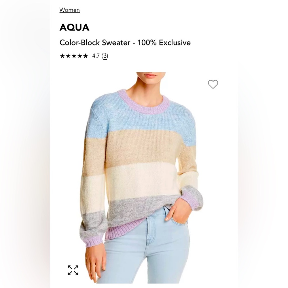 Color block sweater